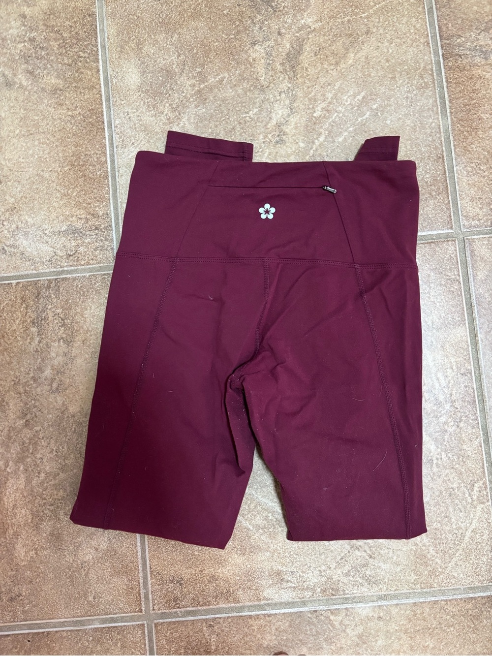 Tuff Athletics Burgundy high waisted leggings